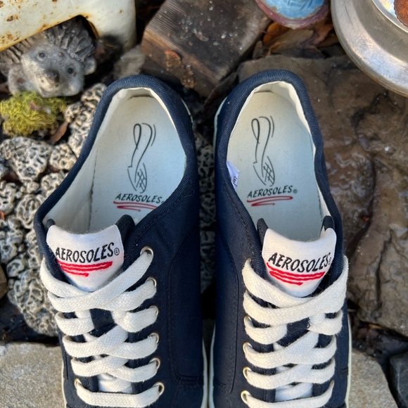 Aerosoles Navy Blue Sneakers - Picture 6 of 9